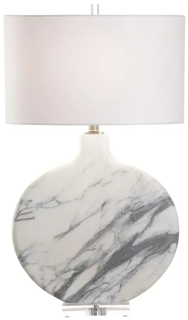 Lizzie Marble Table Lamp - Chelsea House - Gray