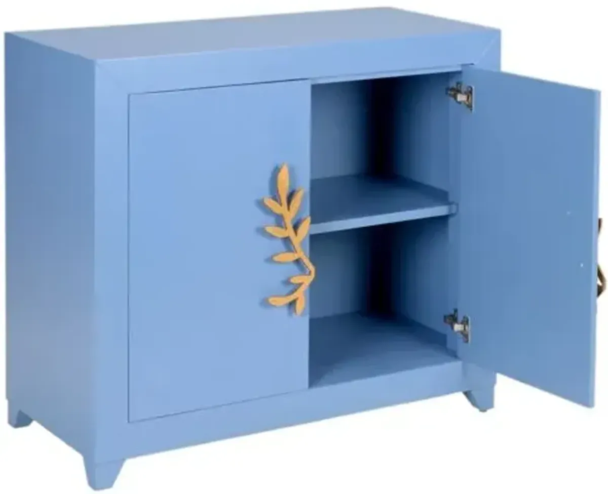 Longleaf Door Wooden Cabinet - Blue - Chelsea House
