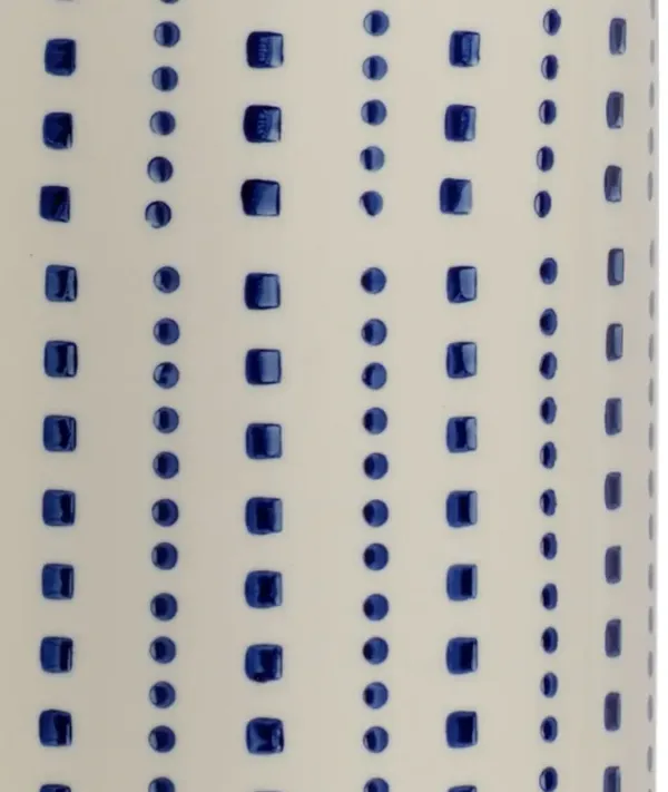 Milton Dotted Ceramic Table Lamp - Blue/White - Chelsea House