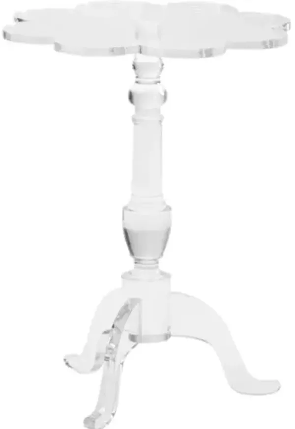 Mount Pleasant Acrylic Side Table - Clear - Chelsea House
