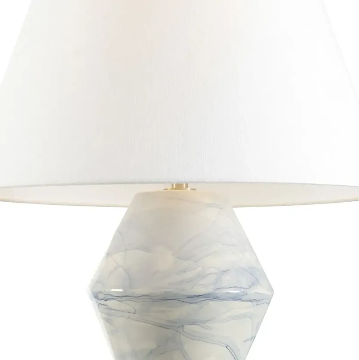 Paint Splatter Ceramic Table Lamp - Blue - Chelsea House
