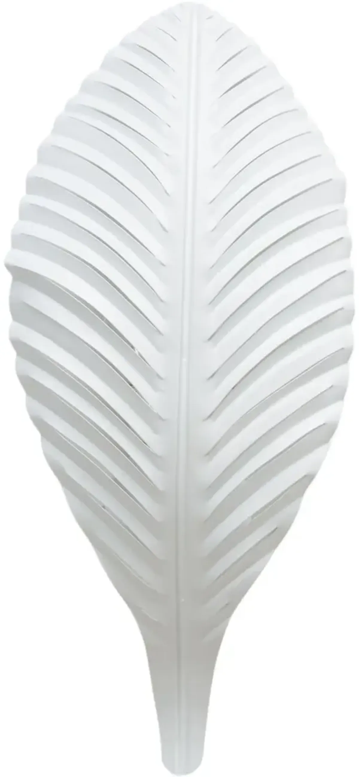 Palm Leaf Iron Wall Sconce - White - Chelsea House