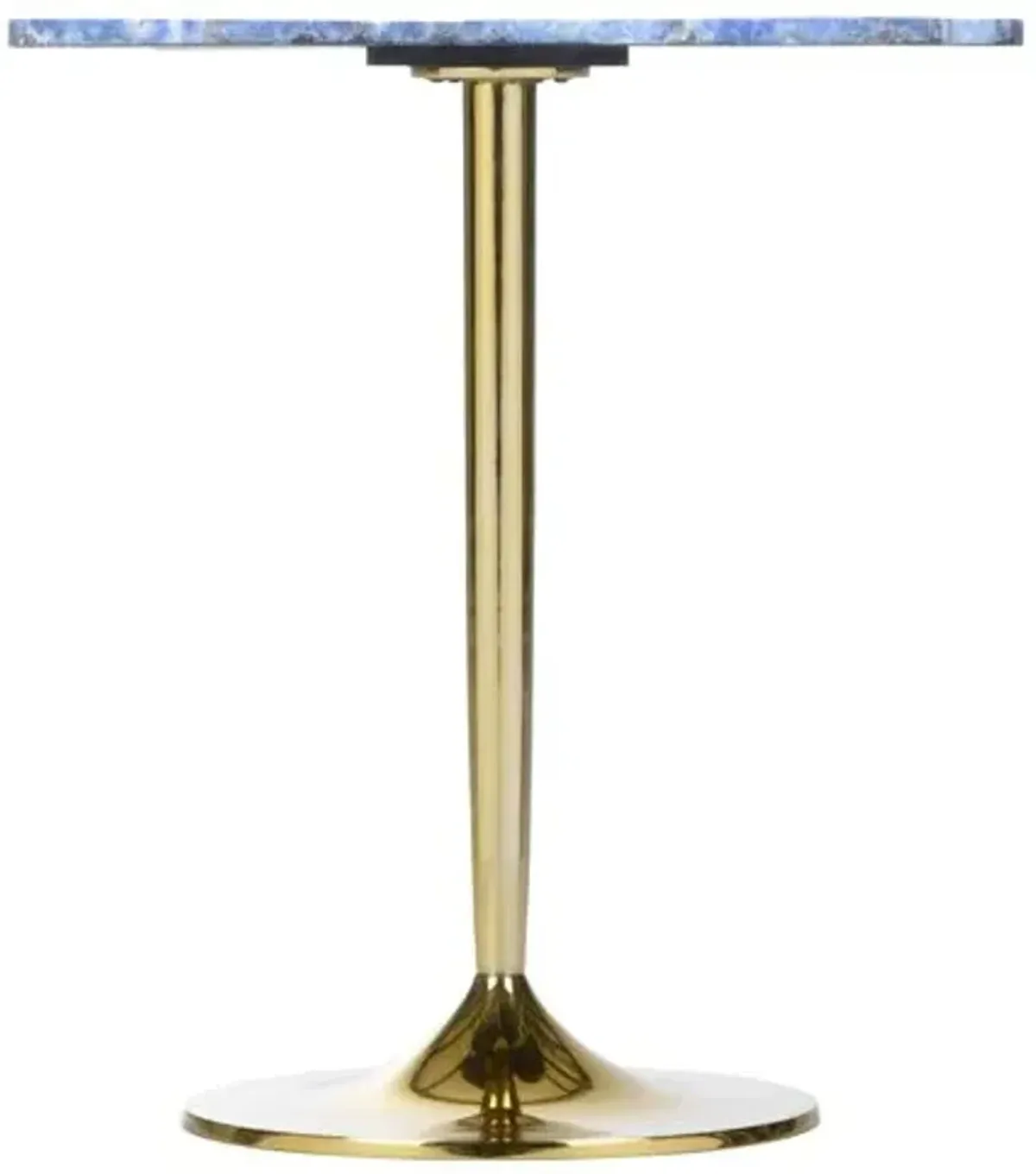 Petal Quartz Side Table - Blue/Gold - Chelsea House