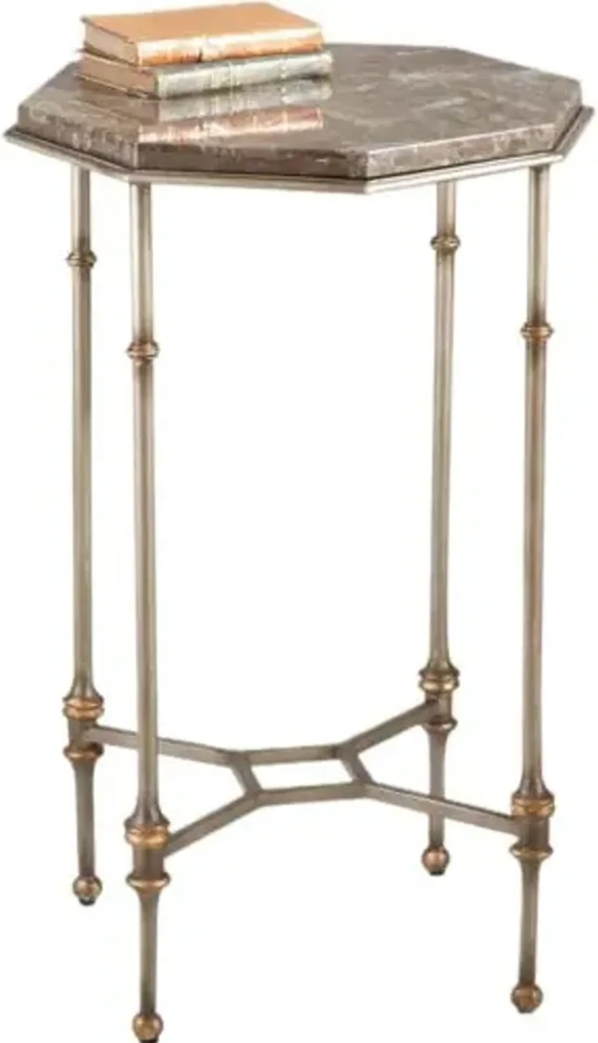 Raleigh Lane Marble Side Table - Silver/Gold - Chelsea House