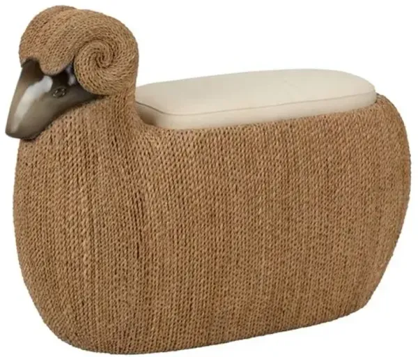 Ram Rope Stool - Brown - Chelsea House