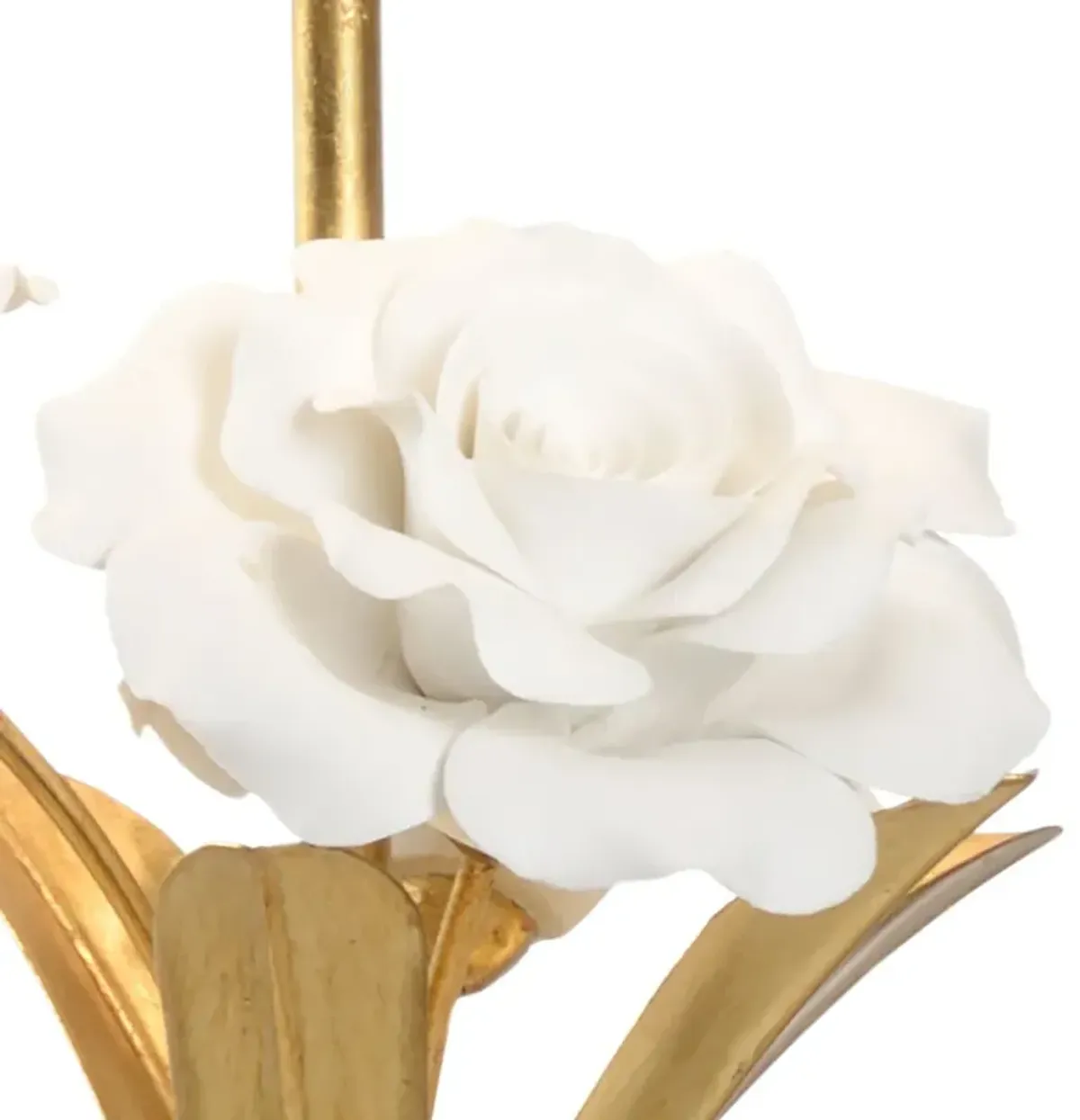 Rose Iron/Pocelain Table Lamp - Gold - Chelsea House