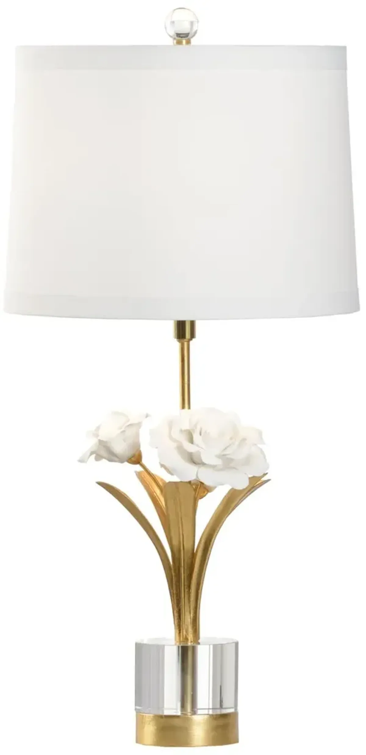 Rose Iron/Pocelain Table Lamp - Gold - Chelsea House