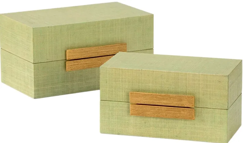 S/2 Raffia Boxes