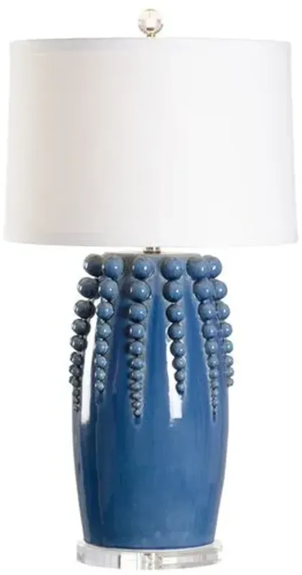 Sea Urchin Ceramic Table Lamp - Chelsea House - Blue