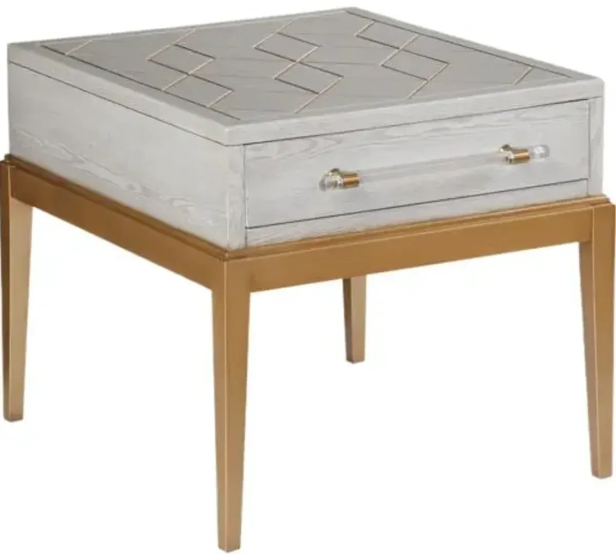 Orla 1-Drawer End Table - Gray