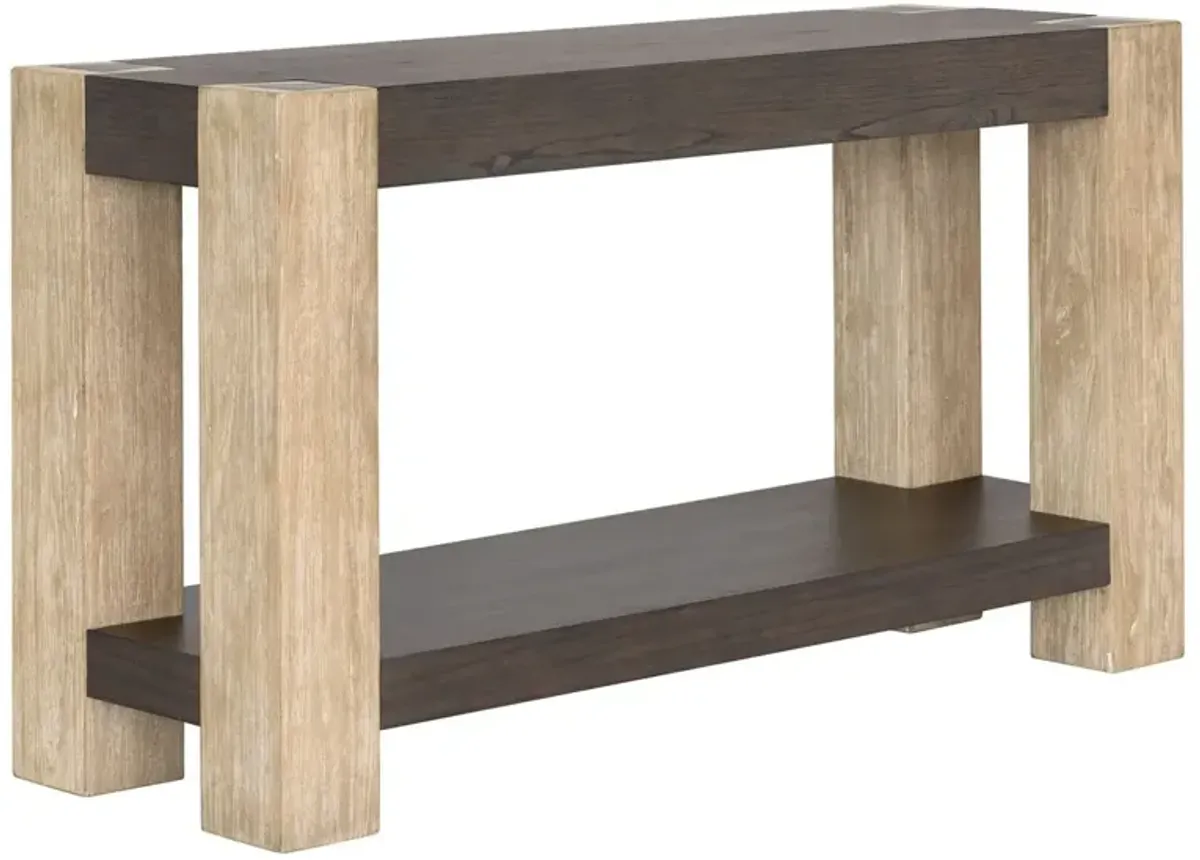Hannah Console Table, Carbon Mindi/Blonde Acacia