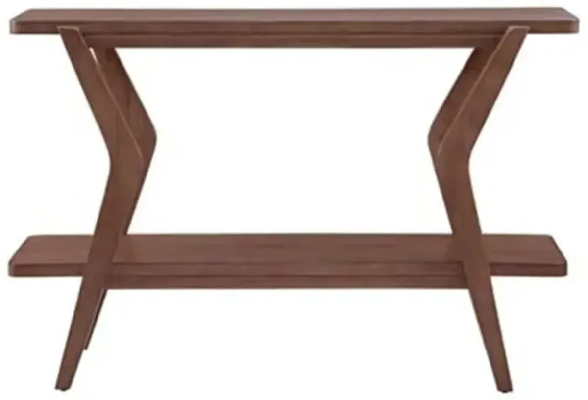 Vanya Console Table - Walnut - Brown