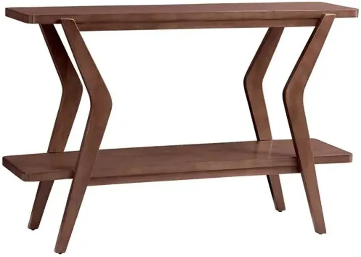 Vanya Console Table - Walnut - Brown