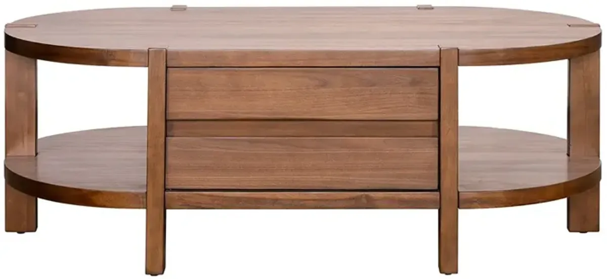 Nyomi Cocktail Table, Warm Walnut