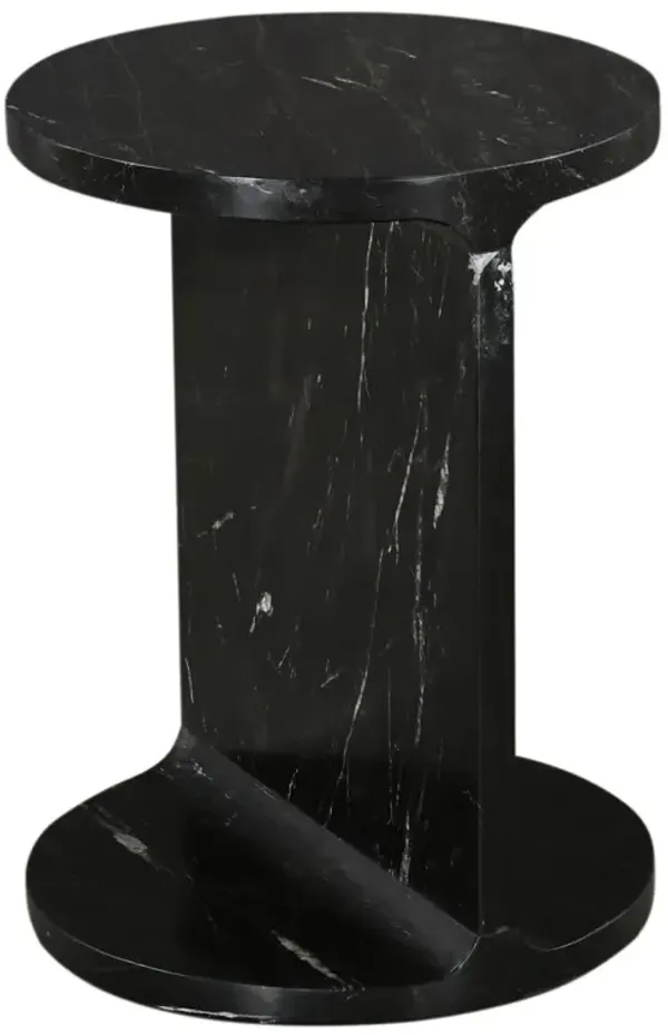 Autumn Marble Accent Table