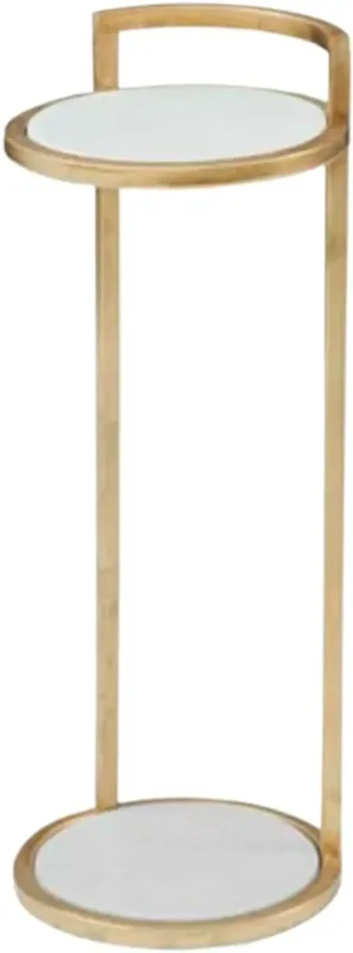 Eleni Marble Scatter/Drink Table - Gold