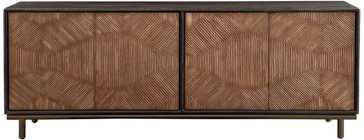 Megan 4-Door Server, Dark Brown