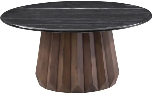 Lauren Marble Top Nesting Cocktail Table, Black/Brown