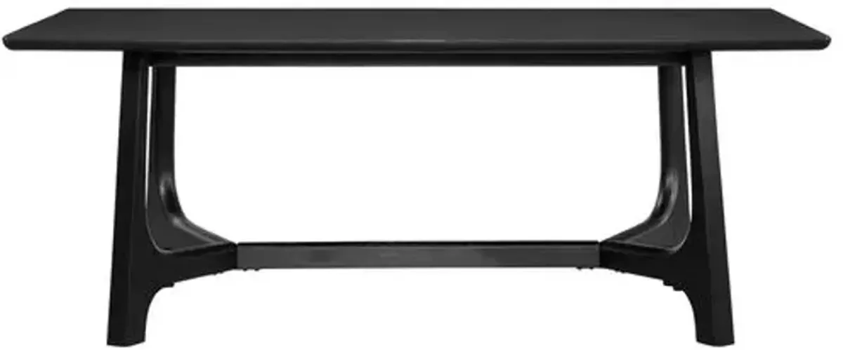 Andrea 76" Rectangular Dining Table - Black