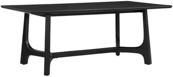 Andrea 76" Rectangular Dining Table - Black