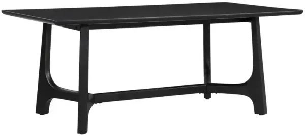 Andrea 76" Rectangular Dining Table, Black