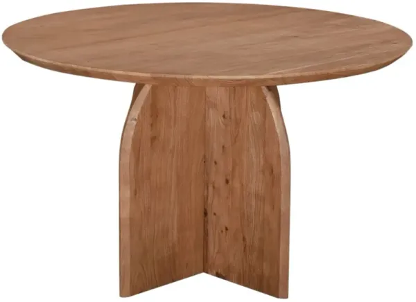 Keith 48" Round Dining Table, Natural Mango