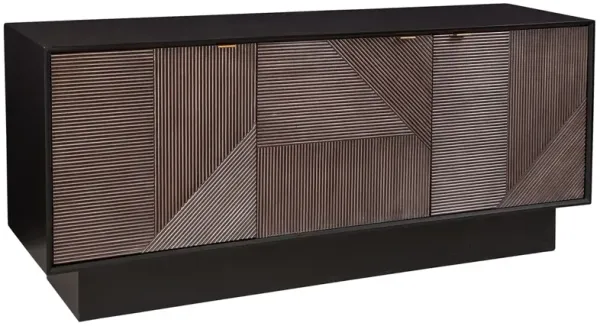 Louis 3-Door Server, Black/Natural