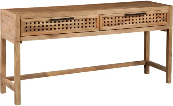 Lazuli 2-Drawer Console Table, Natural