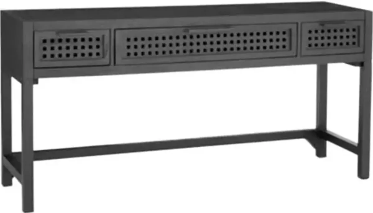 Lazuli 3-Drawer Console Table - Black