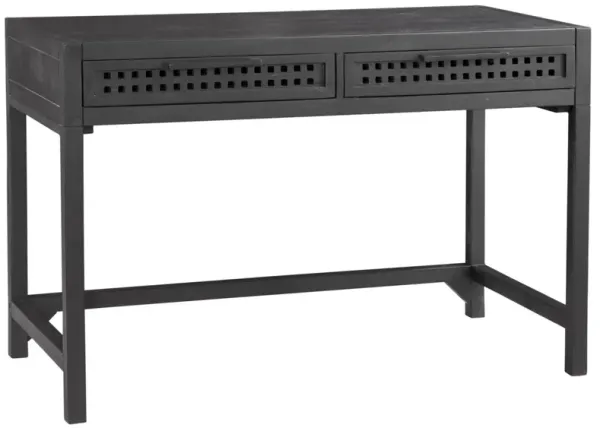 Lazuli 2-Drawer Desk, Black