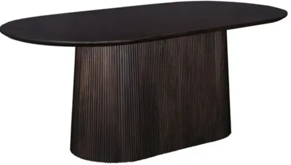 Indira 79" Oval Dining Table - Brown Mango