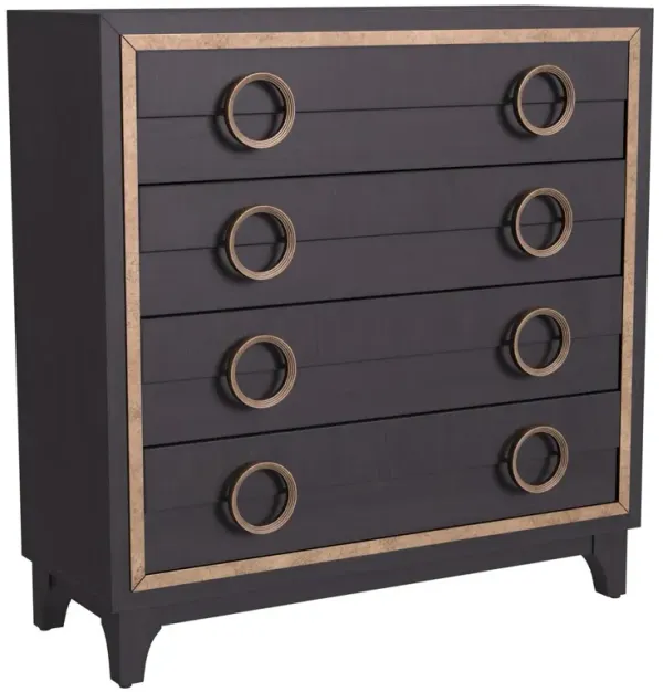 Angela 4-Drawer Hall Chest - Brown