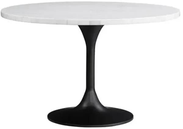 Amanda 48" Round Marble Top Dining Table
