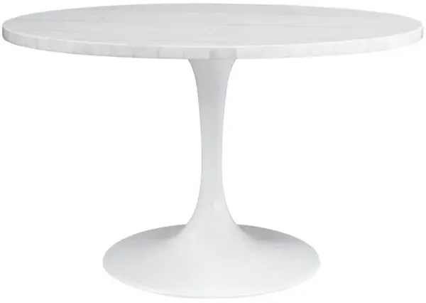 Amanda 48" Round Marble Top Dining Table