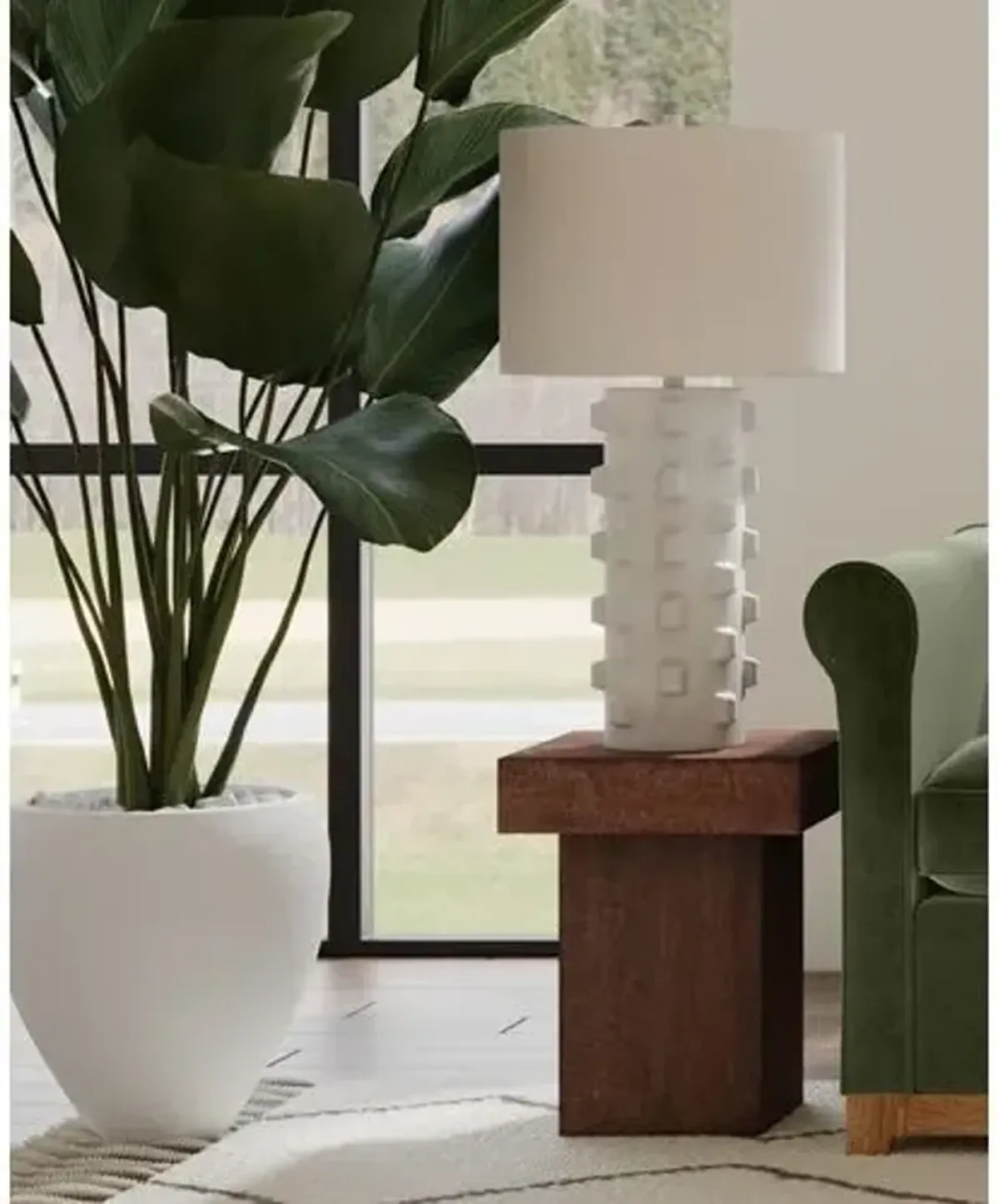 Saskia Square End Table - Brown