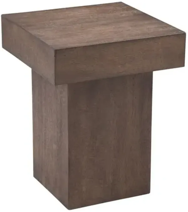 Saskia Square End Table - Brown