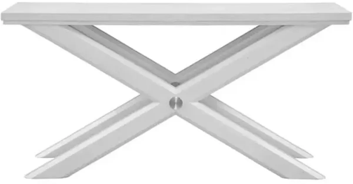 Cairo X-Base Console Table - White