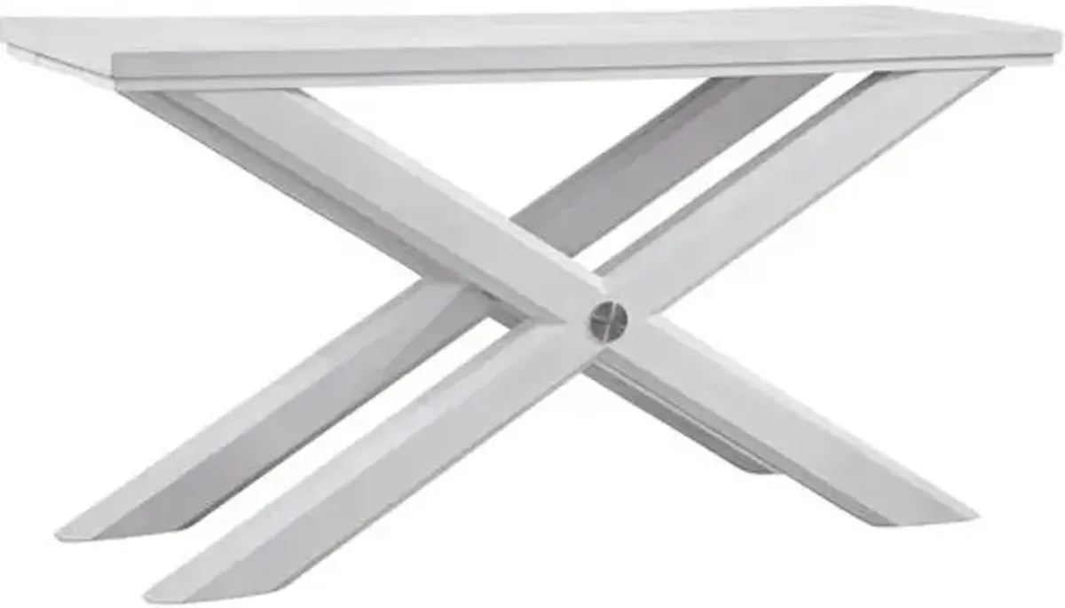 Cairo X-Base Console Table - White