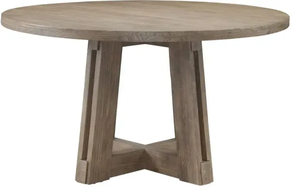 Ocean 54" Round Dining Table, Natural Gray