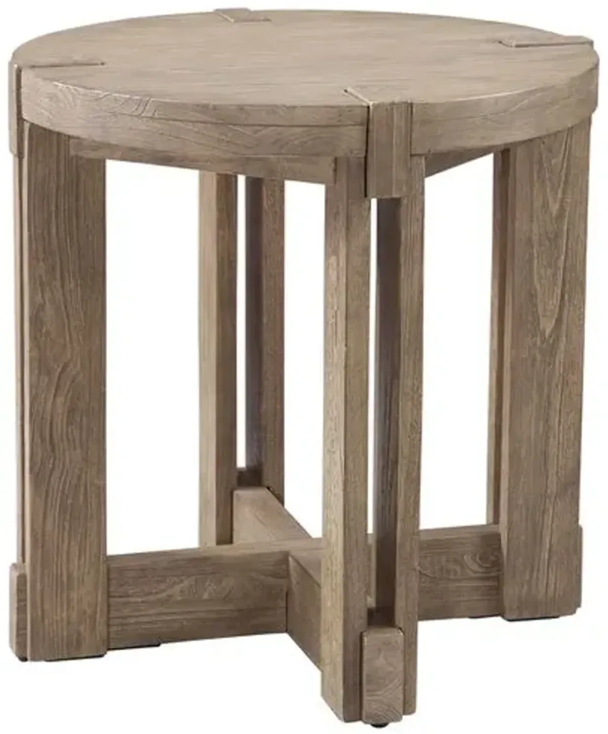 Ocean End Table - Natural Gray Mindi - Brown