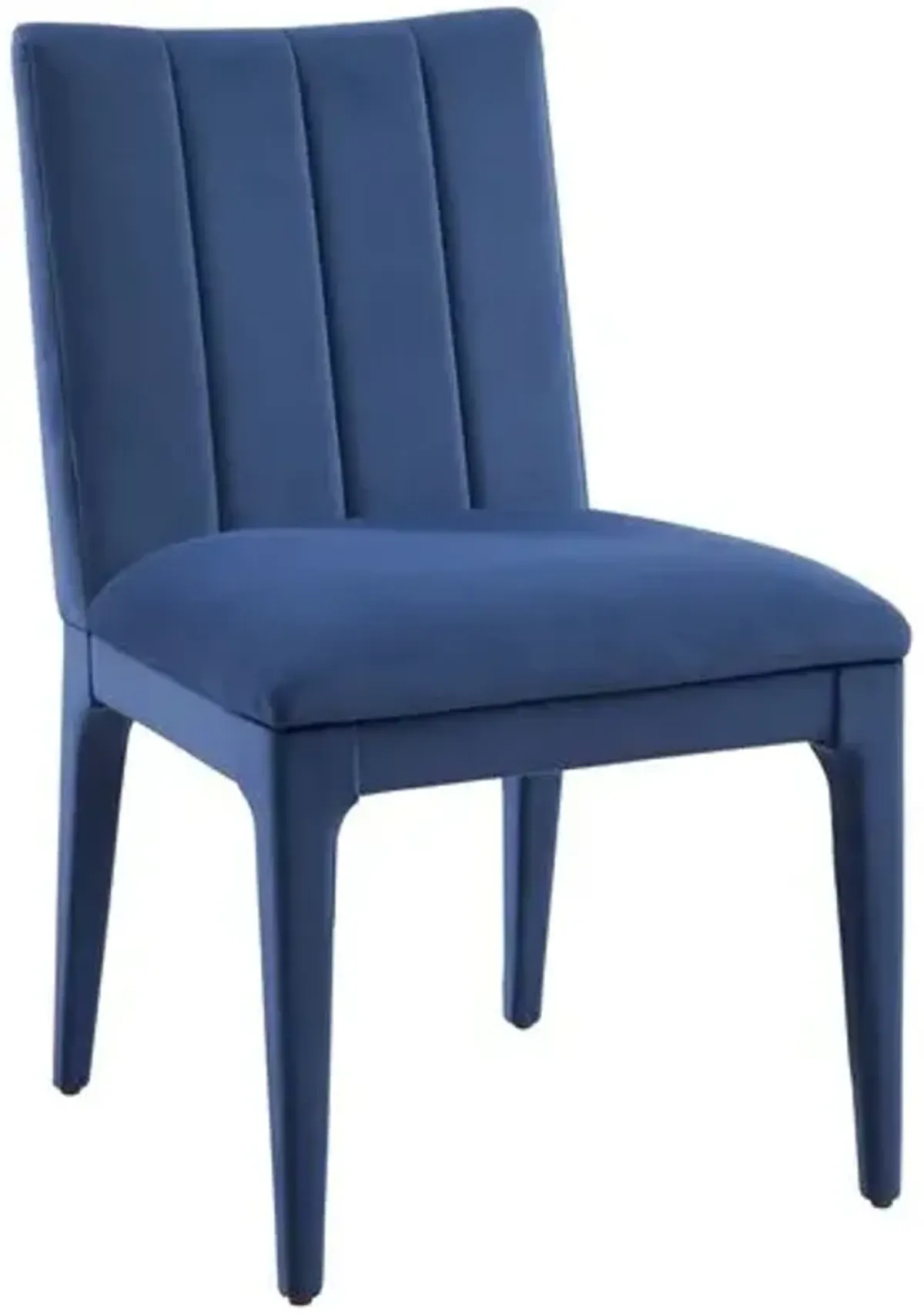 Set of 2 Tirzah Velvet Dining Chairs - Blue
