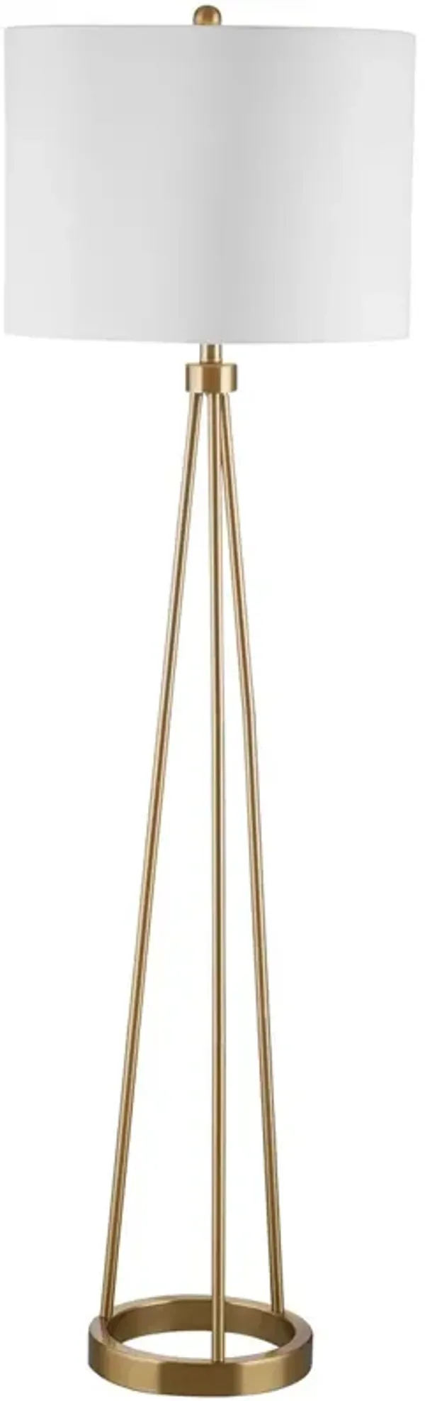 Samantha Floor Lamp - Brass