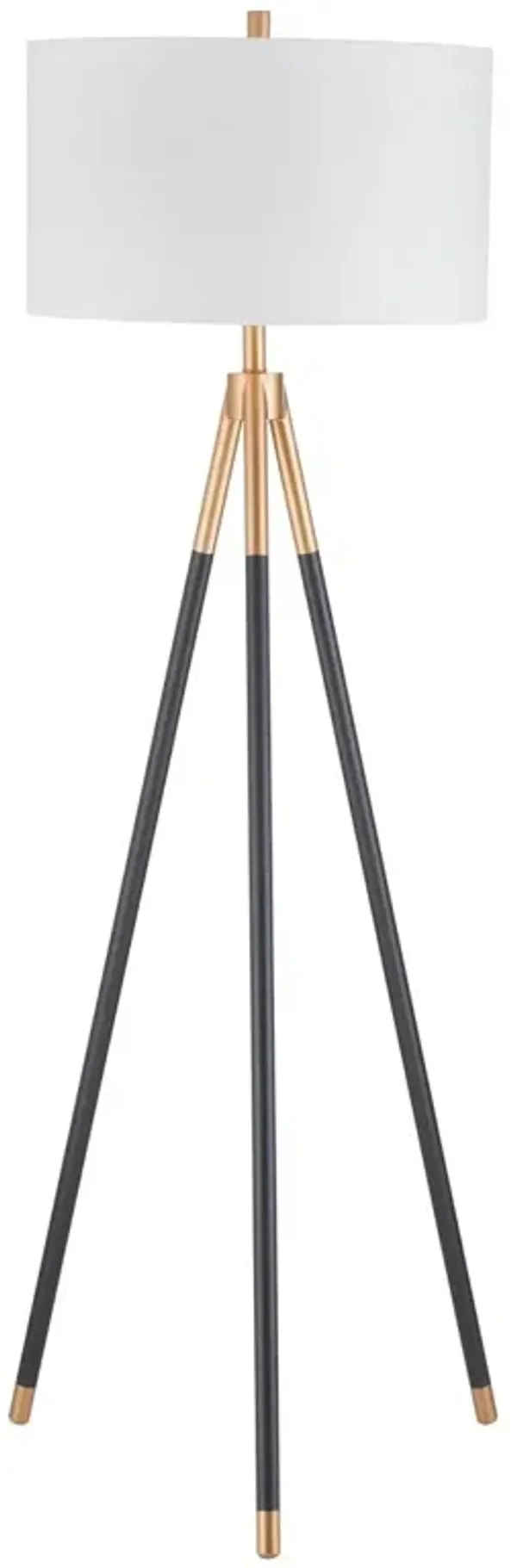 Clio Floor Lamp - Black/Gold