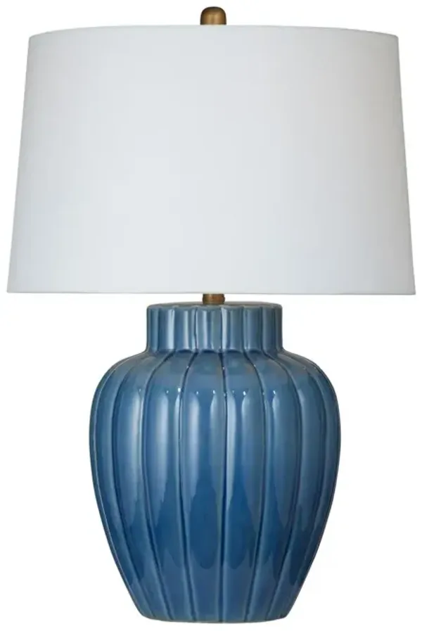 Jacob Ceramic Table Lamp - Blue