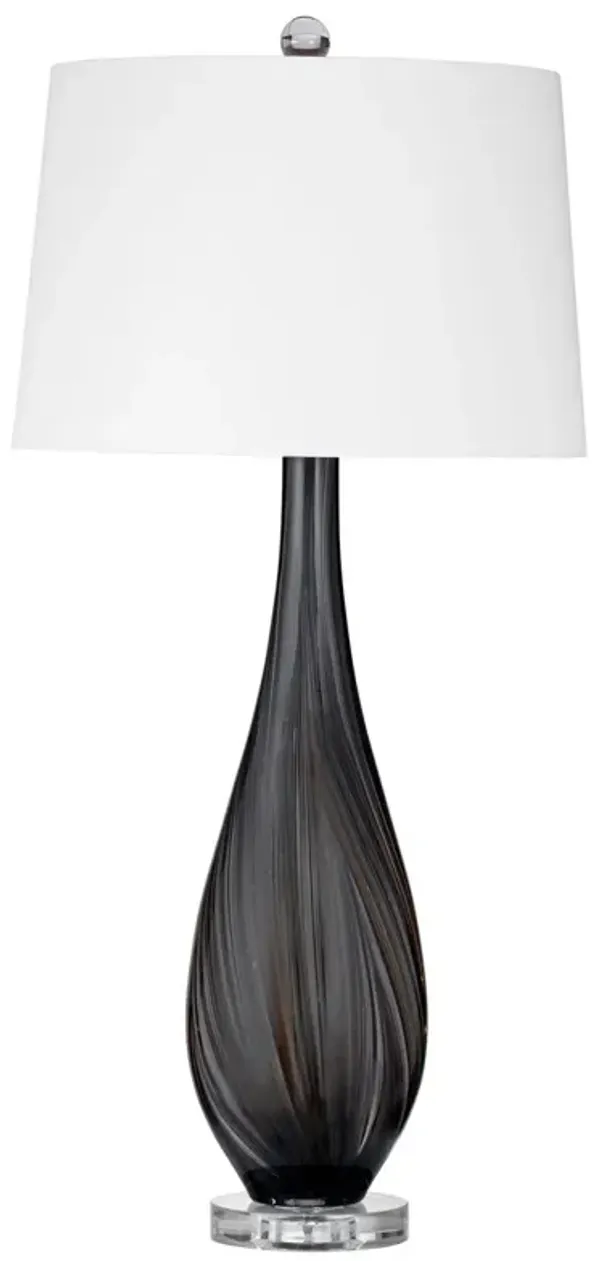 Billy Glass Table Lamp - Black