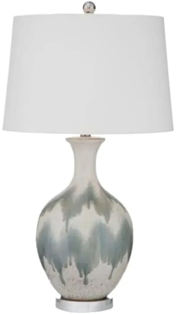 Reid Ceramic Table Lamp - Gray/Blue