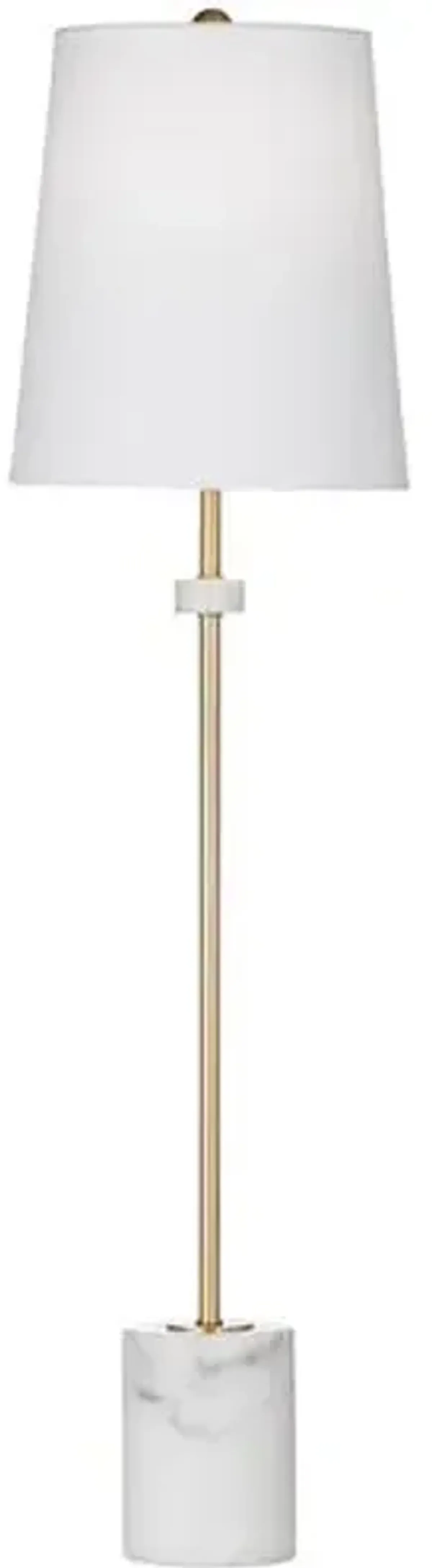 Camila Marble Table Lamp - White/Brass