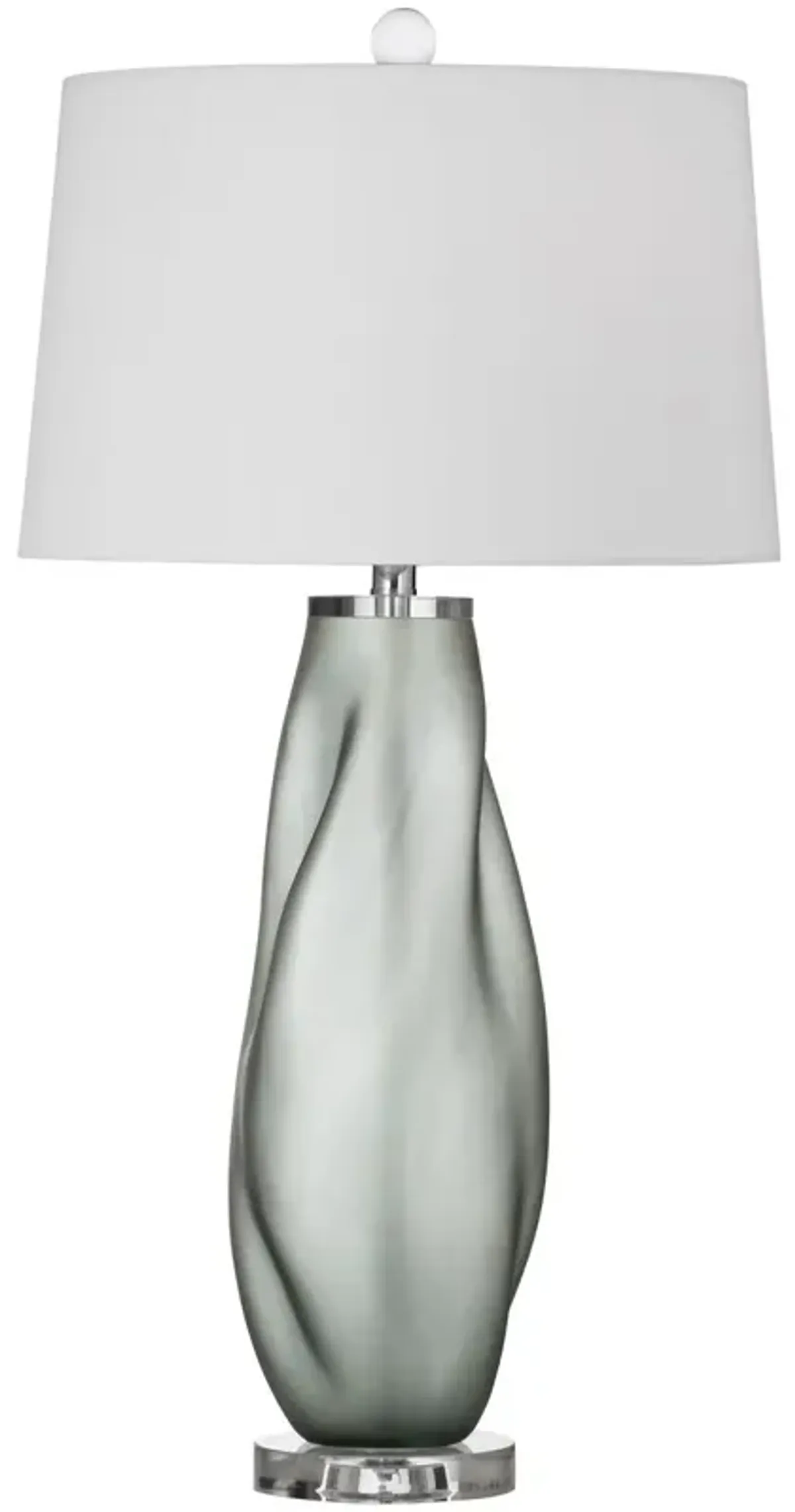 Elizabeth Glass Table Lamp - Gray