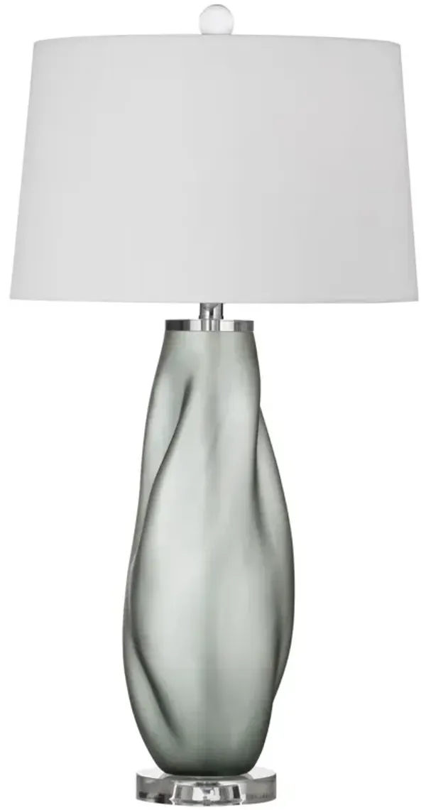 Elizabeth Glass Table Lamp - Gray