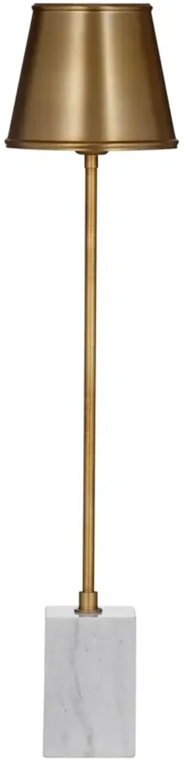 Greta Marble Table Lamp - White/Gold